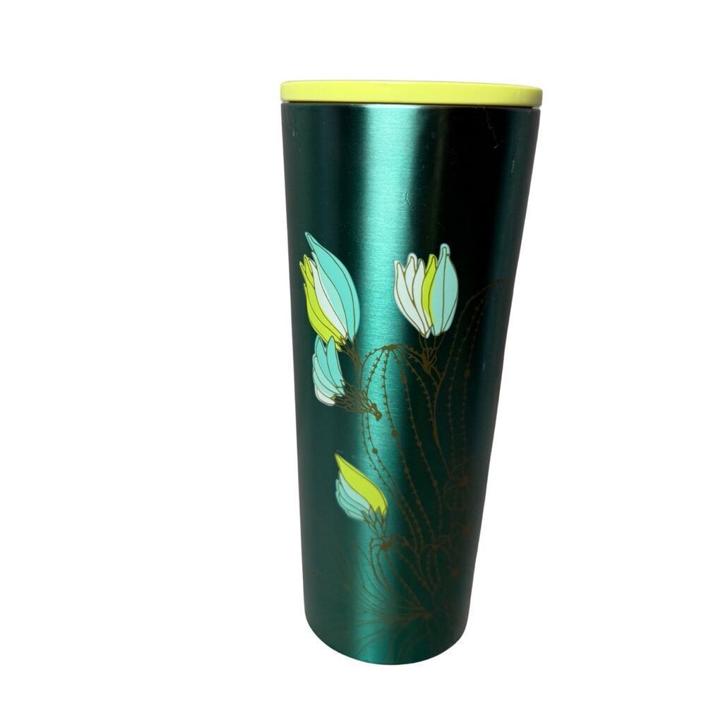 Starbucks Green Cactus Flower Stainless Steel Tumbler 2022 Spring Collection